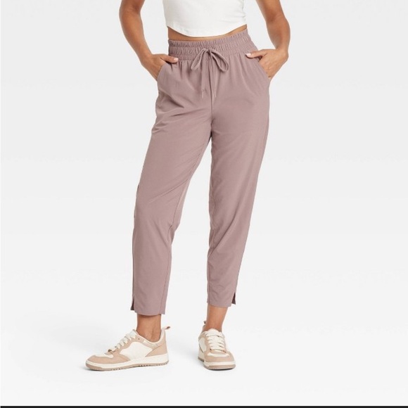 all in motion Pants - Plum Cropped Ankle Pants with Relaxed Fit